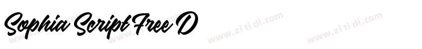 Sophia Script Free D字体转换
